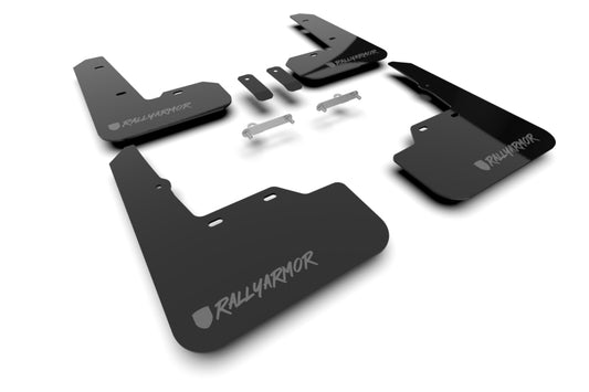 Rally Armor Black UR Mud Flap Altered Font Dark Grey Logo for 22-26 Subaru WRX