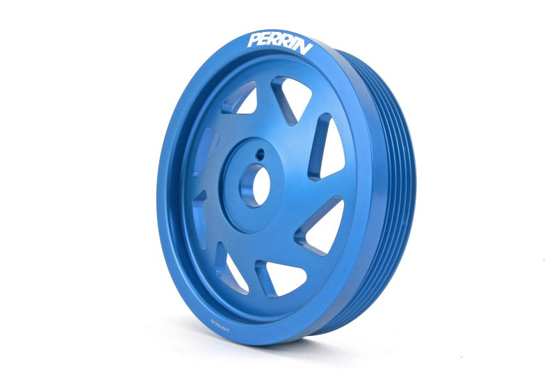 Perrin Performance PERRIN BRZ Crosstrek Lightened Crank Pulley - Blue for 15-18 Subaru WRX - view 2