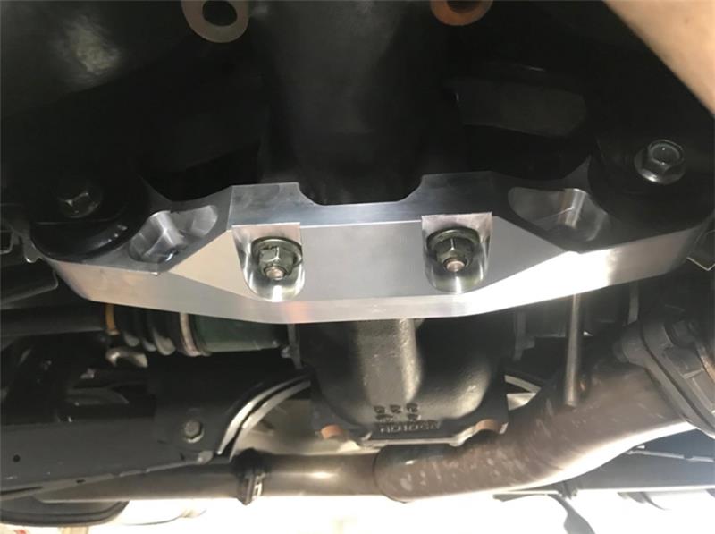 Torque Solution 08+ Rear Differential Brace - Black for Subaru WRX/STI - view 3
