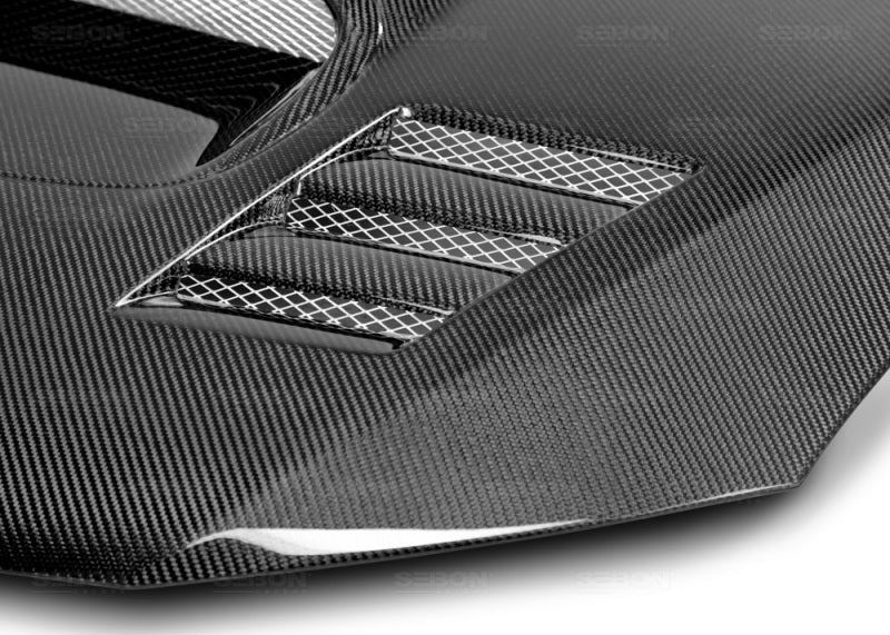 Seibon CWII-style Carbon Fiber Hood for 08-09 Subaru WRX/STI - view 4