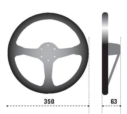 Sparco Strwhl L575 Monza Leather