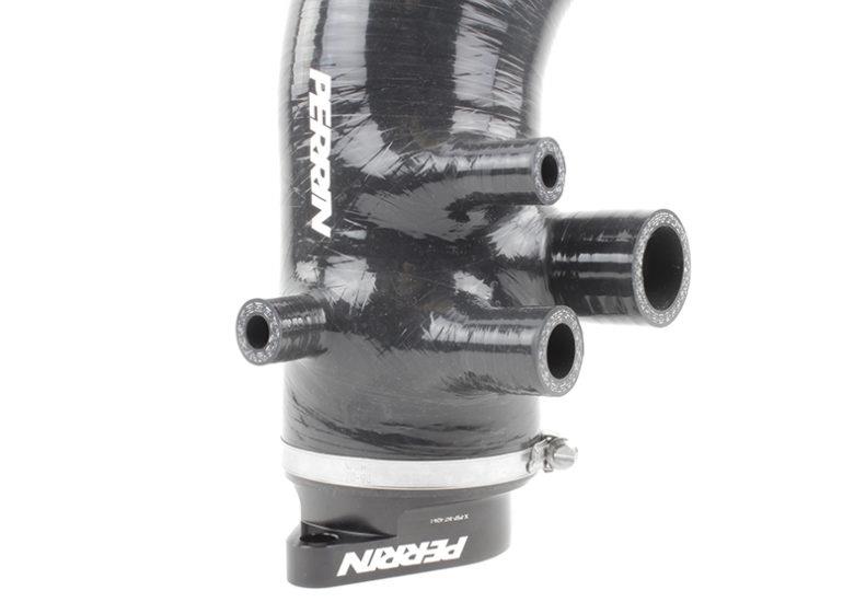 Perrin 2015+ Subaru WRX Black 3in Turbo Inlet Hose w/ Nozzle
