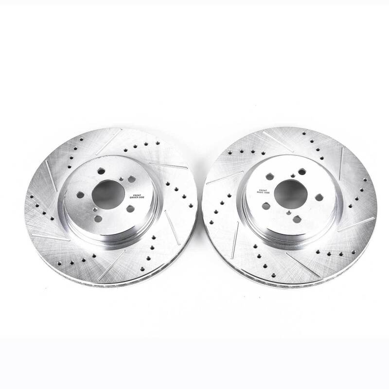PowerStop Power Stop Front Evolution Drilled Slotted Rotors - Pair - view 2