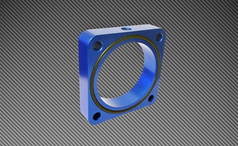 Torque Solution Throttle Body Spacer + BRZ Scion FR-S - Blue