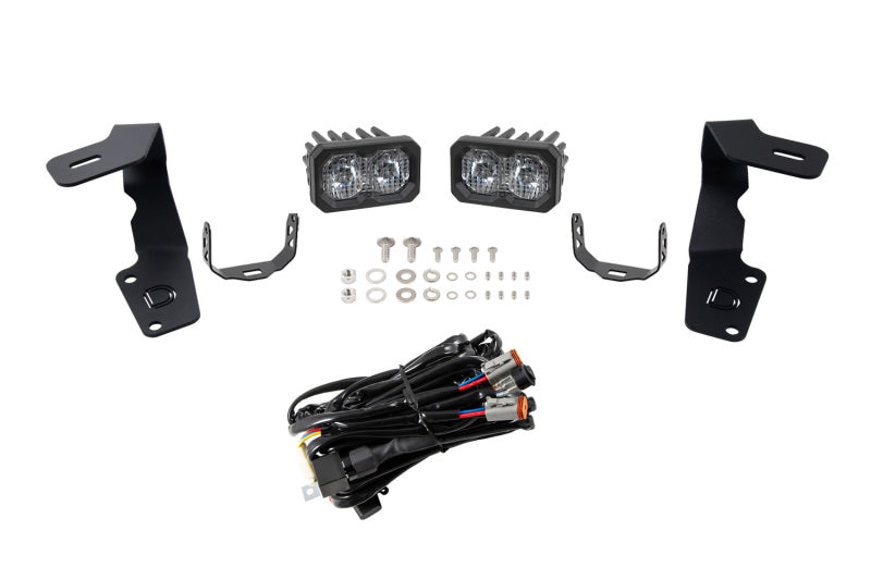 Diode Dynamics Pro Stage Series 2in LED Ditch Light Kit - White Combo for 15-21 Subaru WRX/STI - view 3