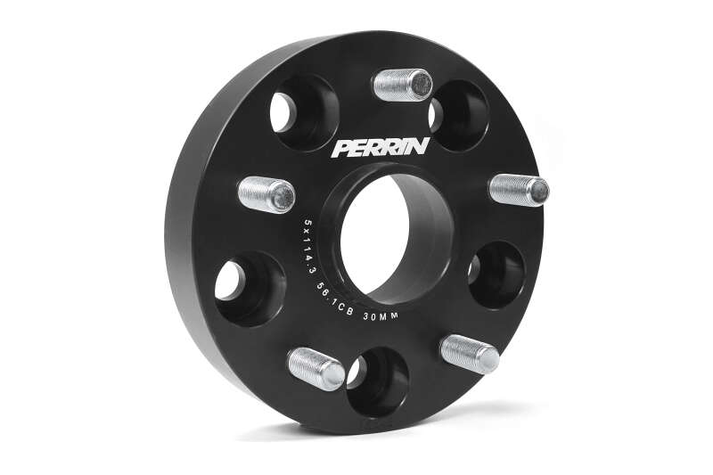 Perrin Performance PERRIN 30mm Wheel Spacers 5x114.3 BP with 56mm Hub - Black - view 8