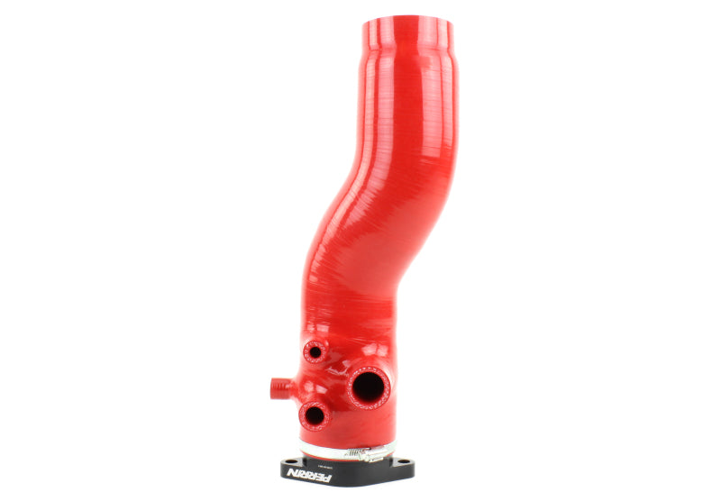 Perrin Performance PERRIN Turbo Inlet Hose 3in. with Turbo Adapter Flange - Red for 15-21 Subaru WRX/Forester XT
