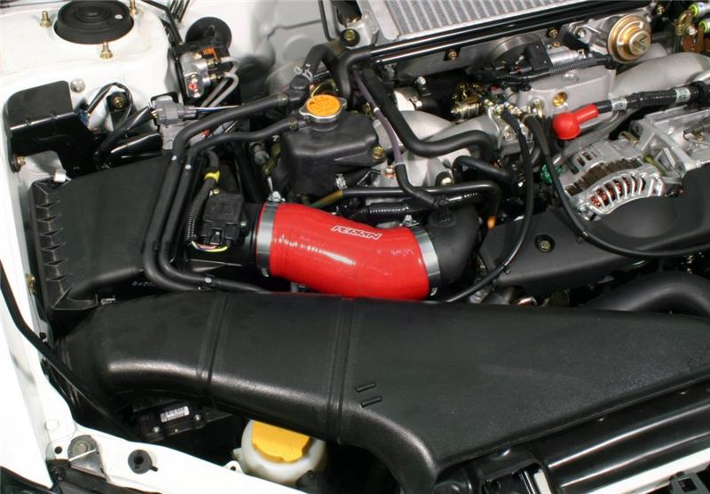 Perrin Performance PERRIN AFTA-MAF Intake Tube Air-Box to Inlet Hose - Red for 02-07 Subaru WRX/STI - view 4