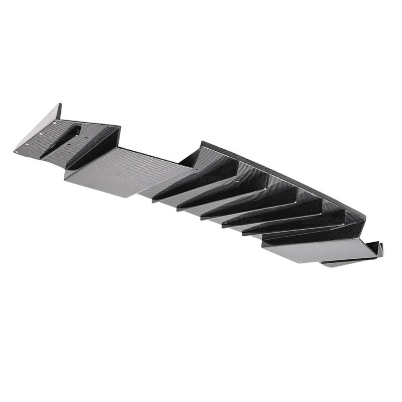 Seibon Carbon Fiber Rear Diffuser for 18-20 Subaru WRX/STI - view 2