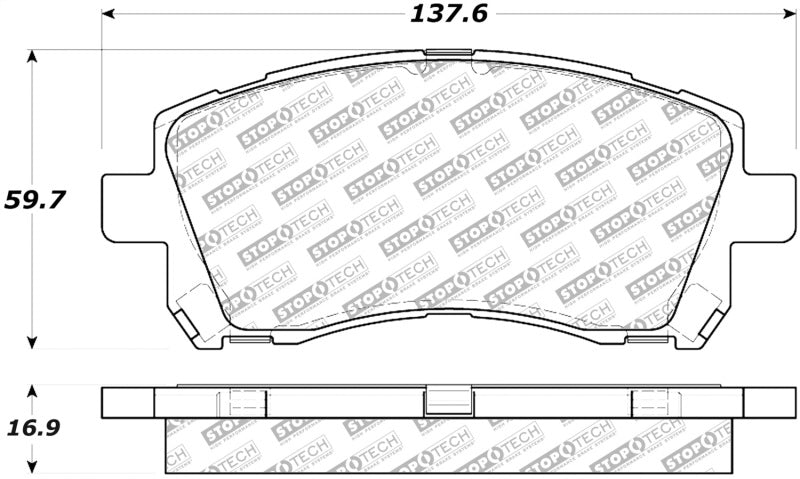 Stoptech Street Select Brake Pads - Front Rear