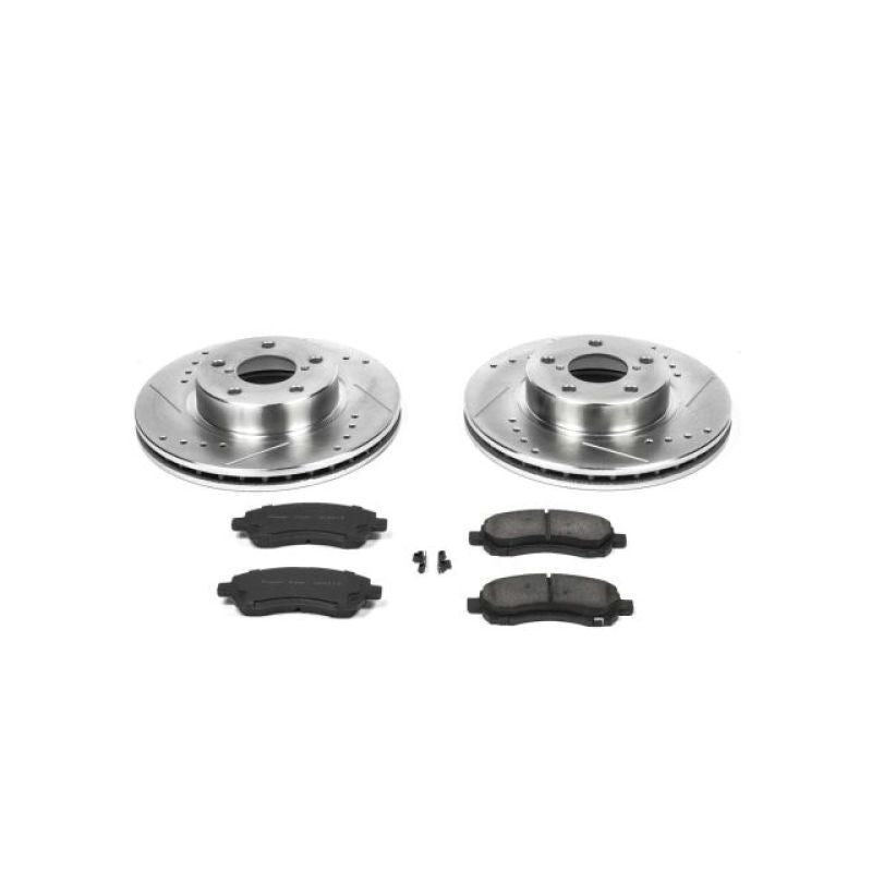 PowerStop Power Stop Front Z23 Evolution Sport Brake Kit for 97-01 Subaru Impreza
