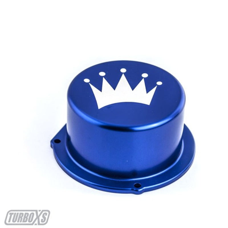 Turbo XS Billet Aluminum Vacuum Pump Cover - Blue for 15-16 Subaru WRX