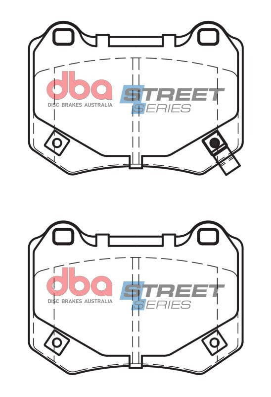 DBA Rear Street Series Brake Pads for 18-21 Subaru WRX/STI - view 2