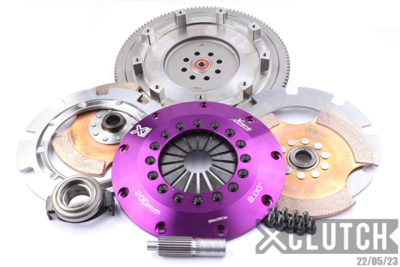 XCLUTCH Base 8in Twin Solid Ceramic Clutch Kit for 15-17 Subaru WRX