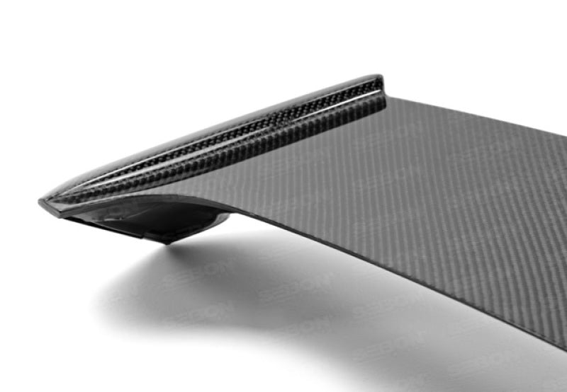 Seibon Hatchback OEM-style Carbon Fiber Rear Spoiler Shaved for 08-10 Subaru WRX/STI - view 5