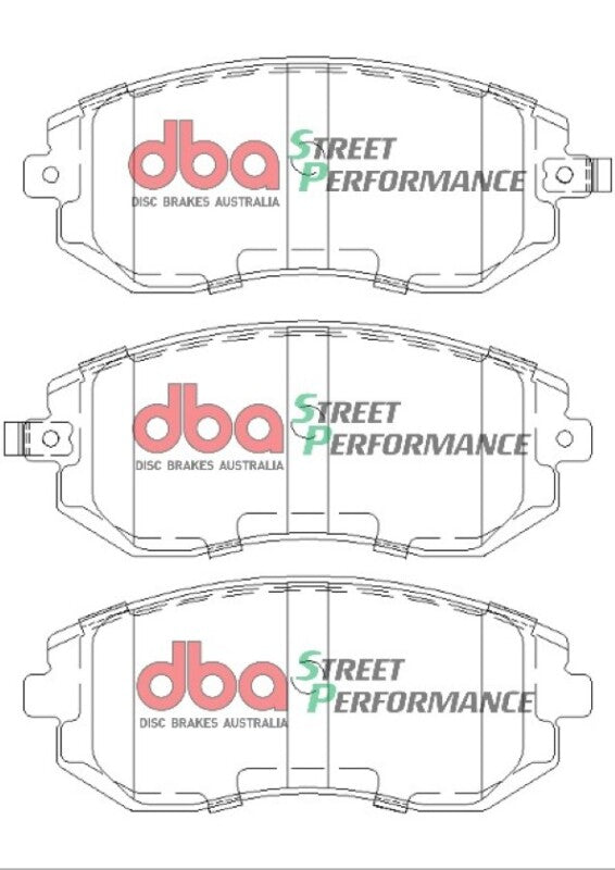 DBA 08 SP500 Front Brake Pads for 03-05 Subaru WRX - view 2