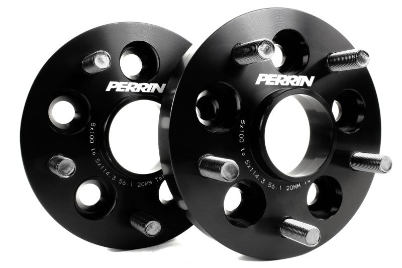 Perrin Performance PERRIN Toyota Scion 20mm Wheel Adapter 5x100 to 5x114.3 with 56mm Hub - Pair