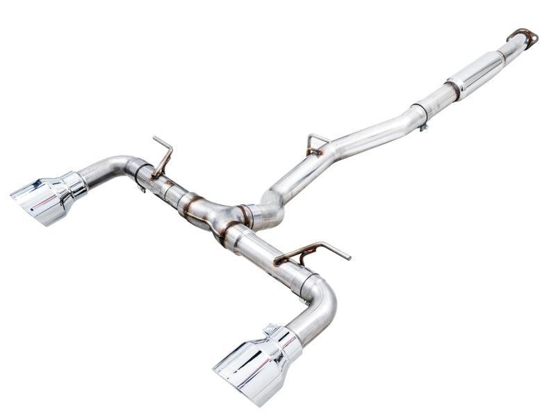 AWE Tuning BRZ Toyota GR86 Toyota 86 Track Edition Cat-Back Exhaust- Chrome Silver Tips