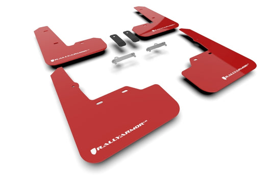 Rally Armor Red UR Mud Flap with White Logo for 22-26 Subaru WRX
