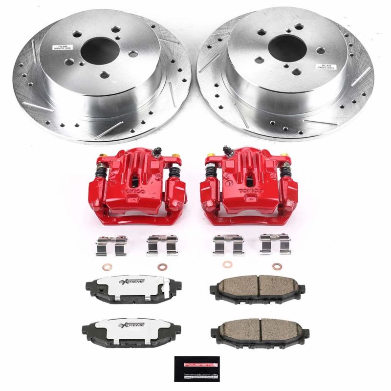 PowerStop Power Stop Rear Z26 Street Warrior Brake Kit with Calipers