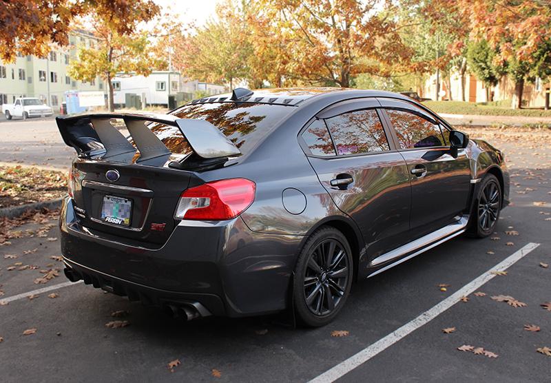 Perrin Performance PERRIN Wing Stabilizer - Black for 15-21 Subaru STI - view 4