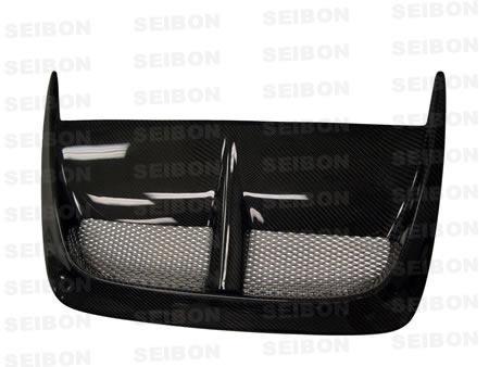 Seibon Carbon Fiber Hood Scoop - Only Fits OEM Hoods for 06-07 Subaru WRX/STI - view 7
