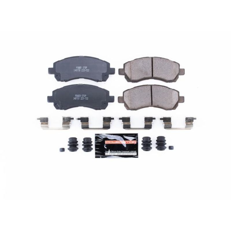 PowerStop Power Stop Front Z23 Evolution Sport Brake Pads with Hardware for 97-01 Subaru Impreza