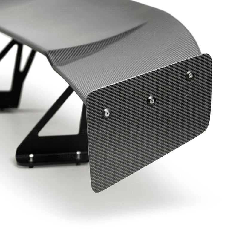 Seibon Carbon Fiber Rear Spoiler - GT Style for 15-18 Subaru WRX/STI - view 10