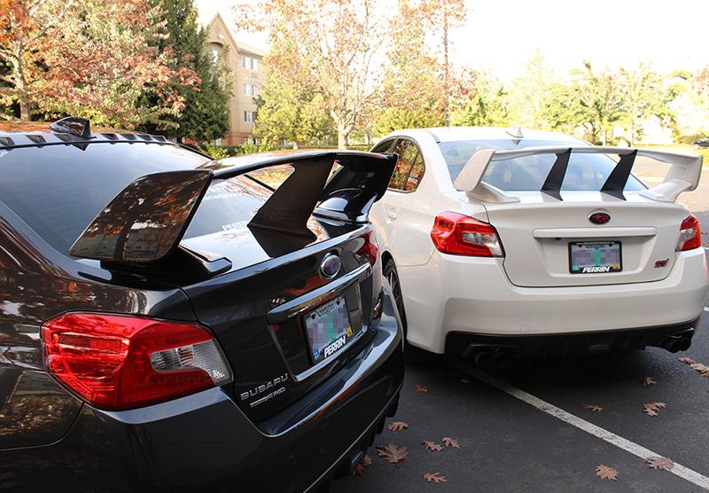 Perrin Performance PERRIN Wing Stabilizer - Black for 15-21 Subaru STI - view 9