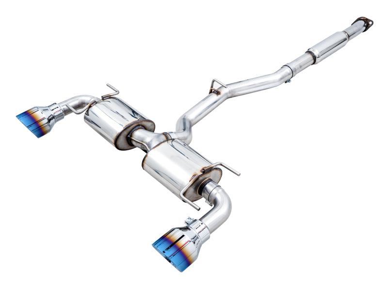 AWE Tuning Track Edition Axle-Back Exhaust - Vapor Blue Tips for 22-26 Subaru WRX