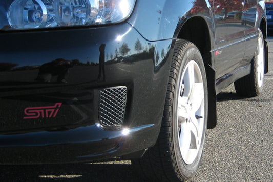 Rally Armor Basic Black Mud Flap with Black Logo