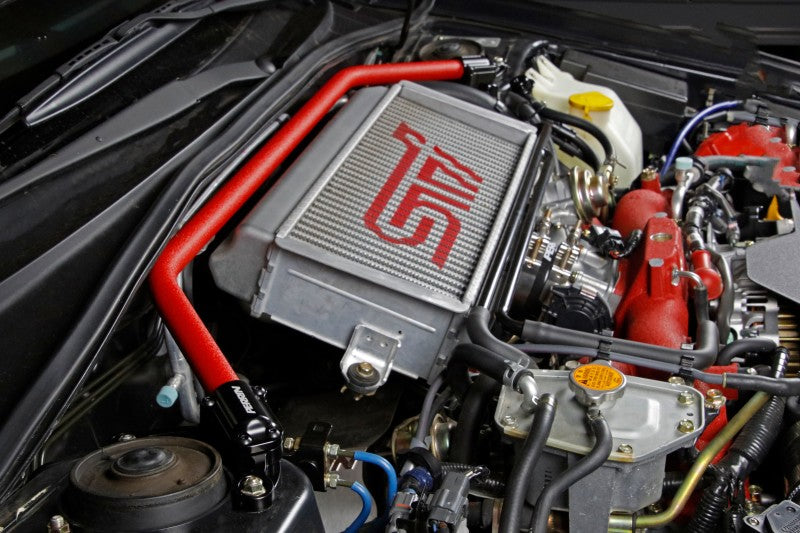 Perrin Performance PERRIN Front Strut Brace - Red for 02-07 Subaru WRX/STI/Impreza - view 6