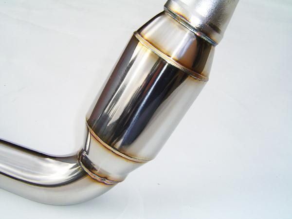Invidia Polished Divorced Waste Gate Downpipe with High Flow Cat for 02-07 Subaru WRX/STI - view 3