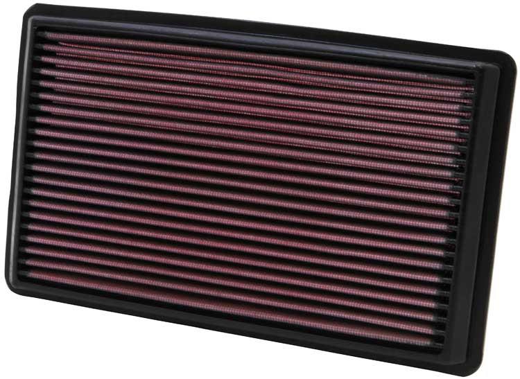 K&N Engineering K N Drop In Air Filter 11in O S Length 6.563in O S Width 1.063in Height for 02-07 Subaru WRX/STI - view 2