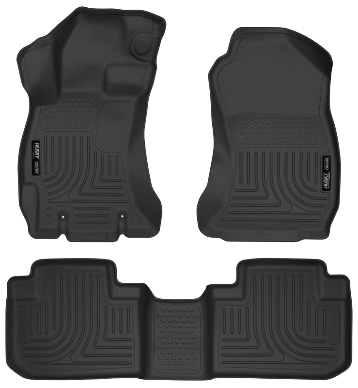 Husky Liners 14 Weatherbeater Black Front 2nd Seat Floor Liners