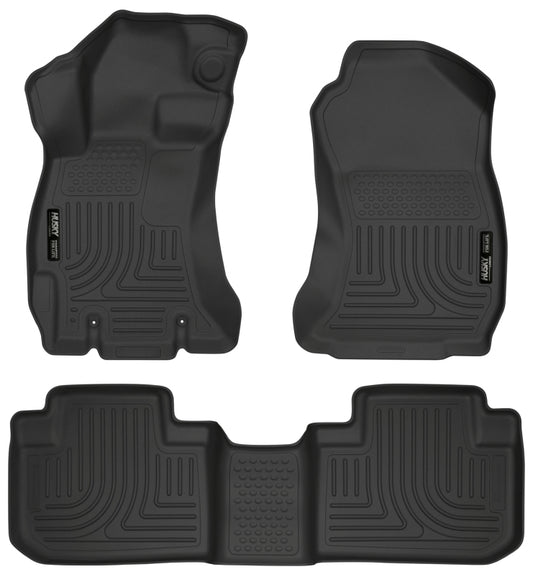Husky Liners 14 Weatherbeater Black Front 2nd Seat Floor Liners