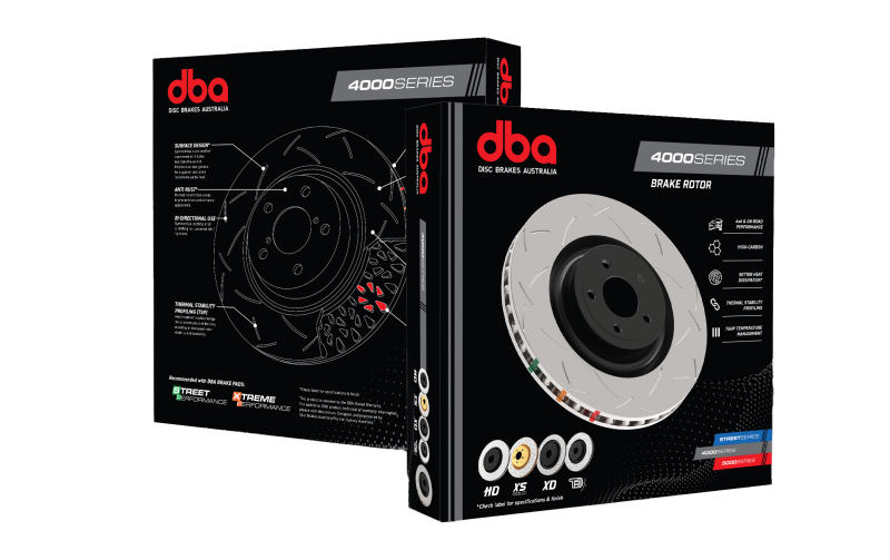 DBA BRZ with Perf. Pkg. 10 Stud Hole Front Drilled Slotted 4000 Series Rotor for 04-12 Subaru STI - view 7