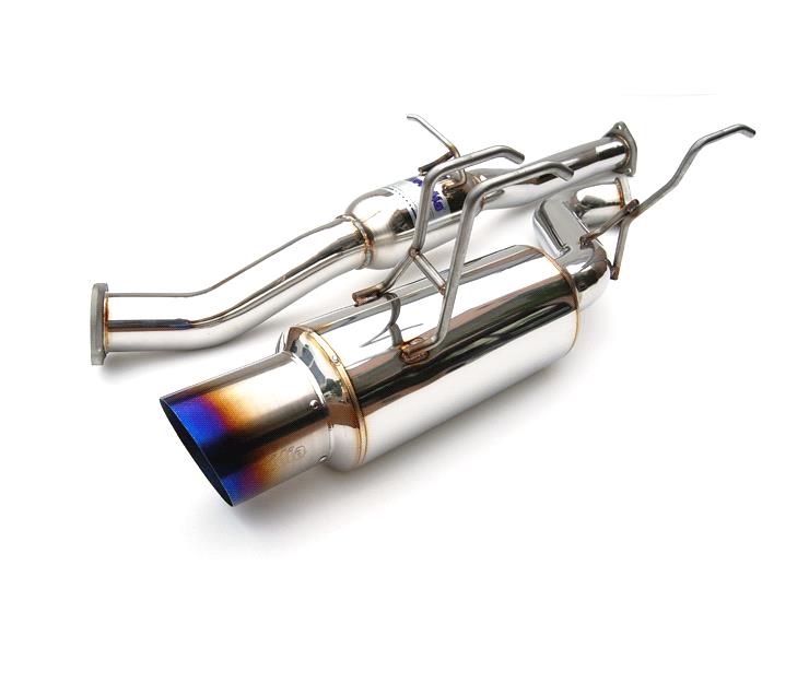 Invidia 08+ 08 76mm RACING Titanium Tip Cat-back Exhaust for Subaru WRX/STI - view 4