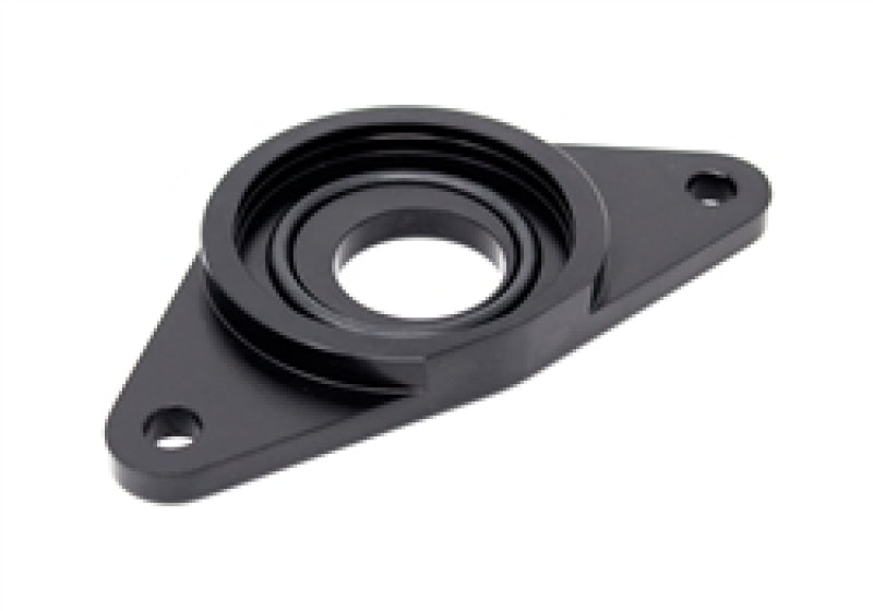 Torque Solution HKS BOV Adapter Flange: - Black for Subaru WRX/STI