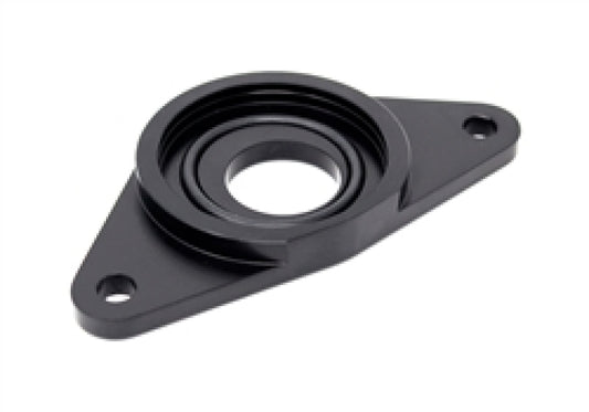 Torque Solution HKS BOV Adapter Flange: - Black for Subaru WRX/STI