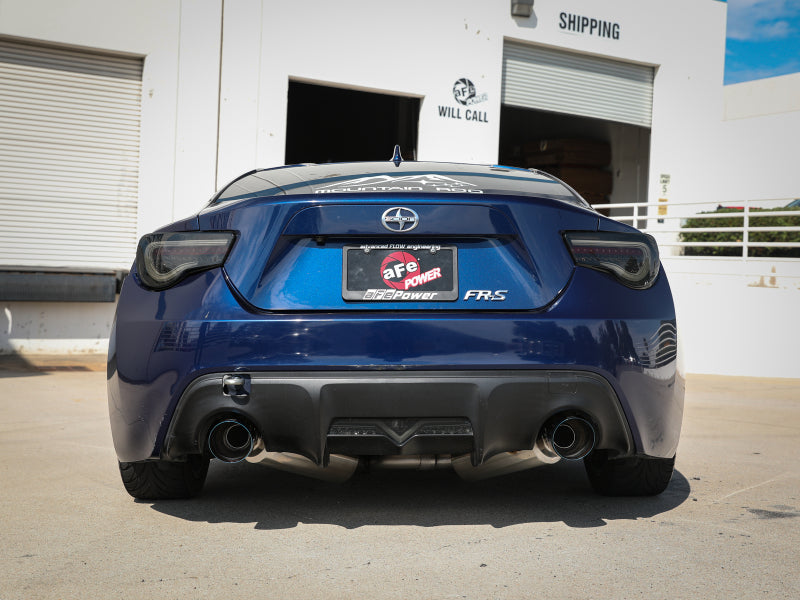 aFe Takeda Exhaust Axle-Back Scion FRS BRZ 304SS Blue Flame Dual Tips Exhaust - view 8