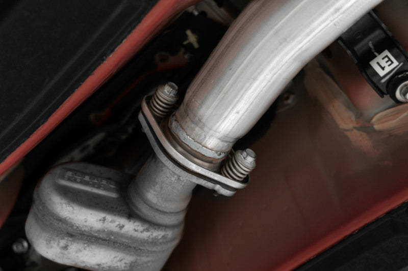 MBRP BRZ Toyota GR86 Stainless Steel 3in Cat-Back-Single Rear Exit w Carbon Tips - view 4