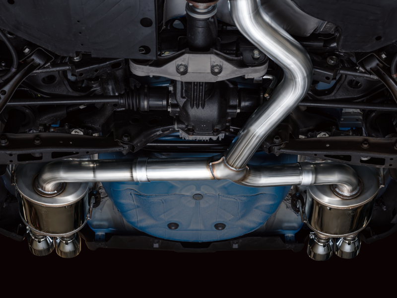 AWE Tuning + VB Touring Edition Exhaust - Chrome Silver Tips for 2022 Subaru WRX - view 4