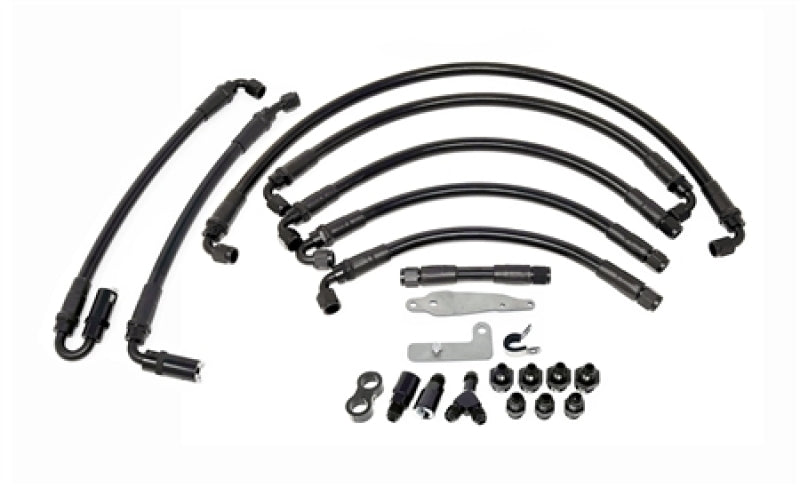 Torque Solution PTFE Fuel Line Kit with Flex Fuel for 08-21 Subaru WRX/STI