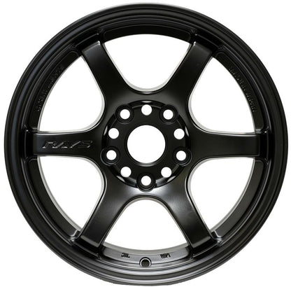 Gram Lights 57DR 15x8.0 +28 4-100 Semi Gloss Black Wheel