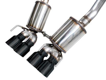 AWE Tuning 05-07 C6 Chevrolet Corvette 6.0L Touring Edition Axleback Exhaust w/ Diamond Black Tips