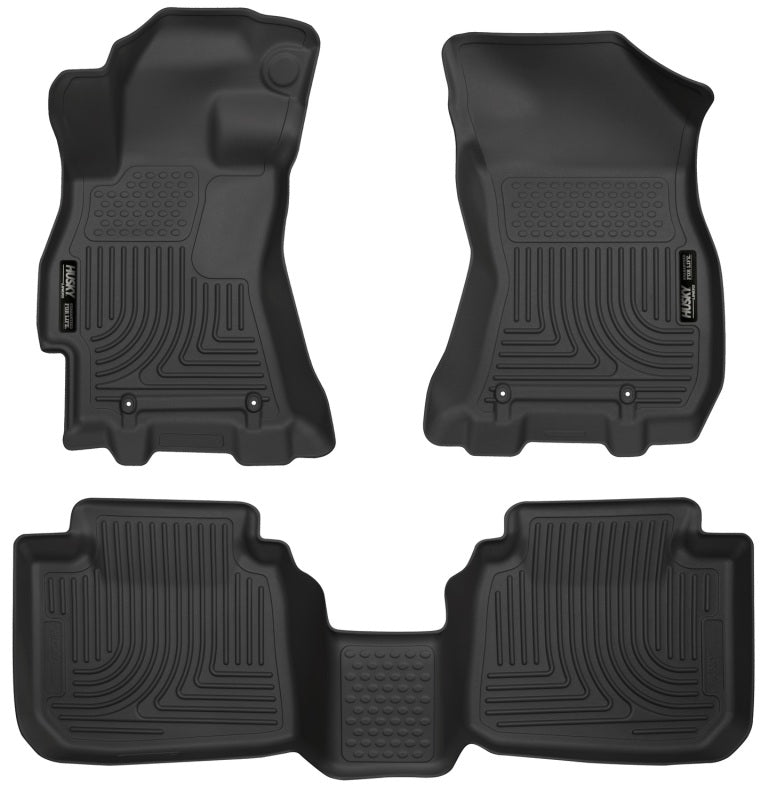Husky Liners Outback Weatherbeater Black Front 2nd Seat Floor Liners