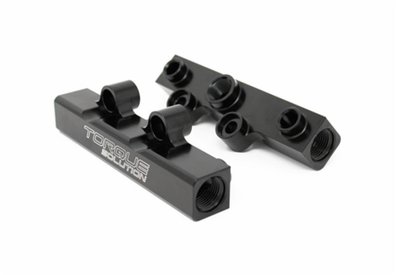Torque Solution Top Feed Fuel Rails: - Black for 02-14 Subaru WRX/STI