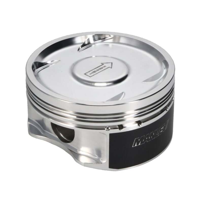 Manley Performance Manley 04+ EJ257 99.5mm Bore STD 8.5CR -17cc Dish Piston Set with Rings for Subaru WRX/STI - view 3