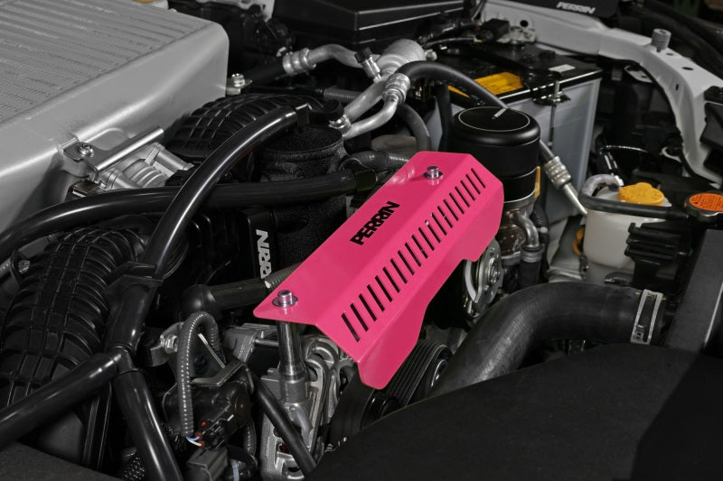 Perrin Performance PERRIN Pulley Cover - Hyper Pink for 22-26 Subaru WRX - view 6